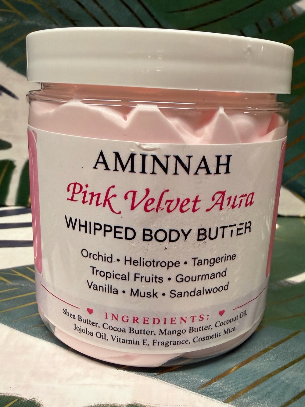 Aminnah Pink Velvet Aura Whipped Body Butter 8 oz Limited Ariana Inspired NEW